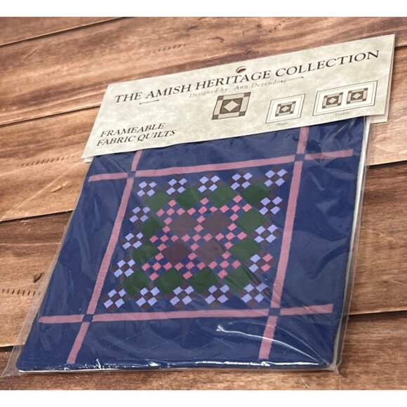 1.4 VTG Amish Heritage Collection Willitts Frameable Quilt by Ann Dezendorf 6X6 - Picture 2 of 7
